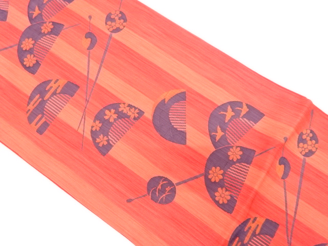 櫛・簪模様織り出し　袋帯